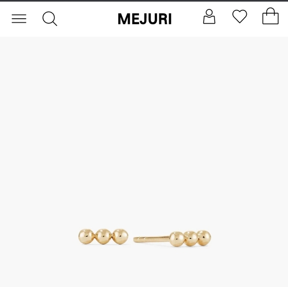 Mejuri Jewelry - Mejuri Gold Spheres Bar Stud Earrings